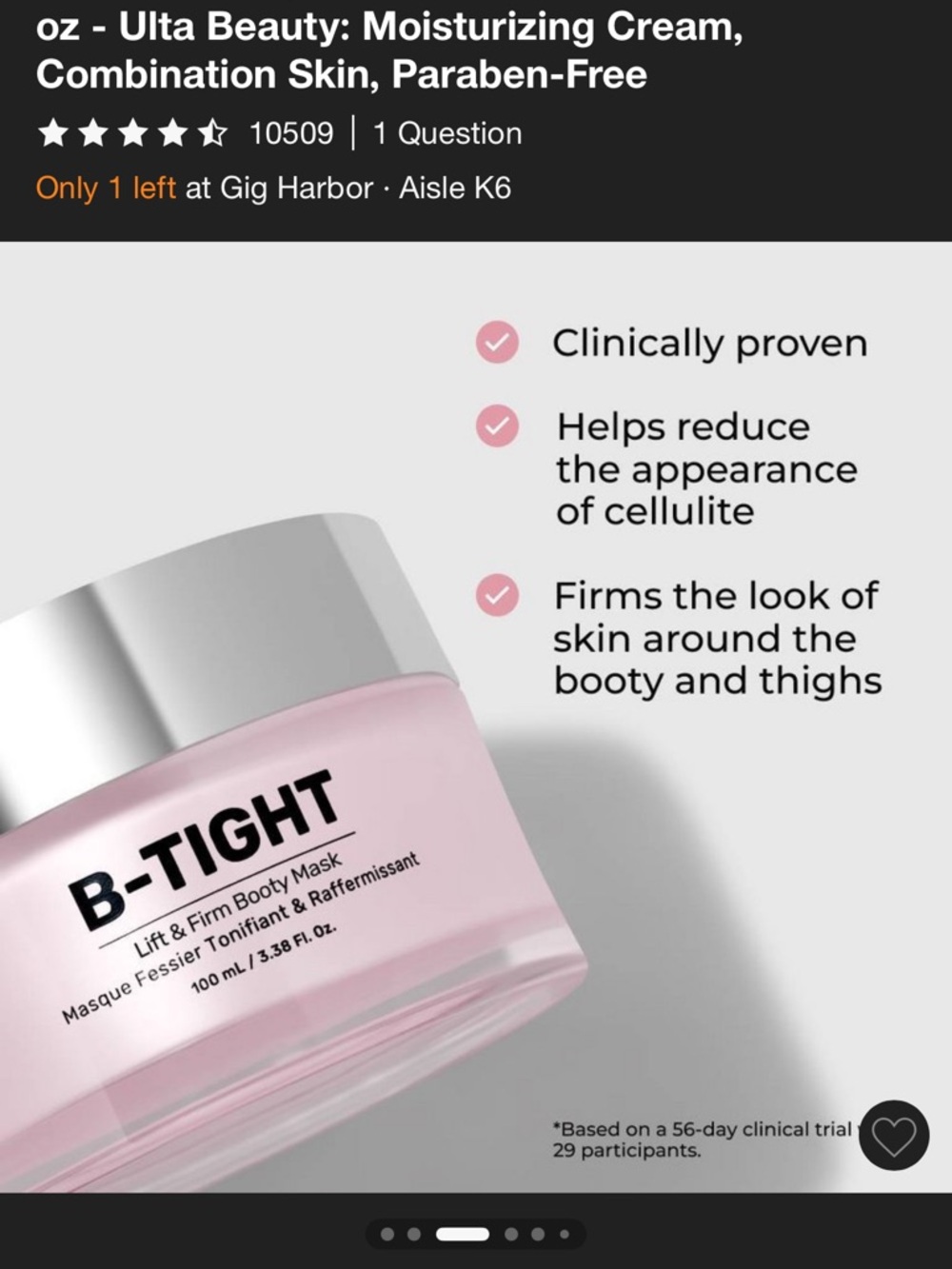 Maely’s B-Tight Lift & Firm Body Mask - Brand New without Box - Picture 5 of 6